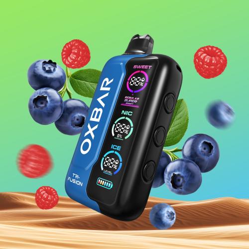 سحبة أوكس بار تي ار اي فيوجن 40K سحبة بيري رازبيري OXBAR TRI-FUSION 40K PUFFS BERRY RASPBERRY