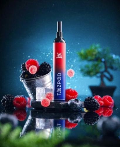 بودات تاز بود 2000 سحبة نكهة بلوبيري رازبيري TAZPOD 2000 PUFFS BLUEBERRY SOUR RASPBERRY
