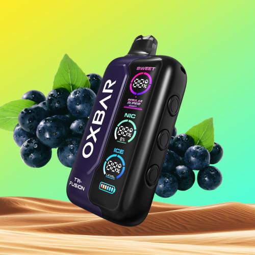 سحبة أوكس بار تي ار اي فيوجن 40K سحبة عنب اسود OXBAR TRI-FUSION 40K PUFFS BLACK GRAPE