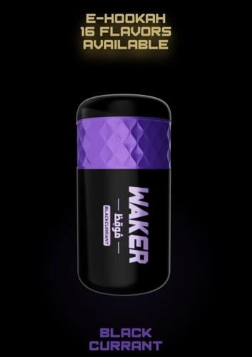 بودات شيشة وايكر 5000 سحبة كشمش اسود WAKER SHISHA PODS 5000PUFFS BLACK CURRANT