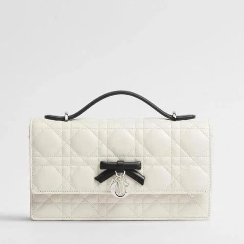 شنطة My Dior بفيونكة إصدار 2026 - أوف وايت