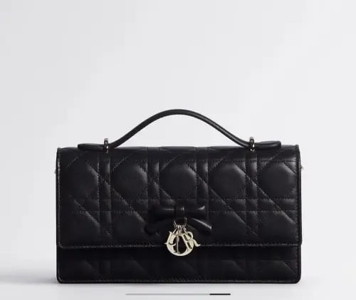 شنطة My Dior بفيونكة إصدار 2026 - أسود