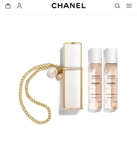 ميدالية عطر CHANEL - أبيض