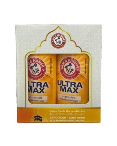 Arm and Hammer Ultra Max without fragrance 73 g pack for Hajj and Umrah (two pieces)