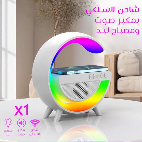 Wireless earphone and charger equipped with LED