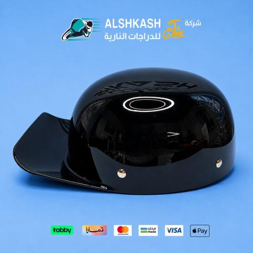 خوذه كاب اسود لامع
