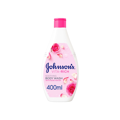 جونسون غسول للجسم 400 مللي للترطيب وردي-JOHNSON''S...