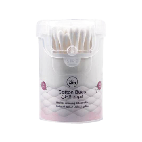 صفاميد أعواد قطن 100 حبة-SAFAMED COTTON BUDS 100''