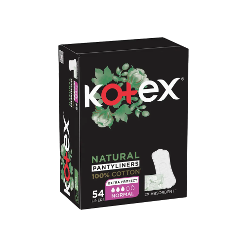 كوتكس فوط صحية طبيعية بانتي عادية 54 قطعة-KOTEX NA...