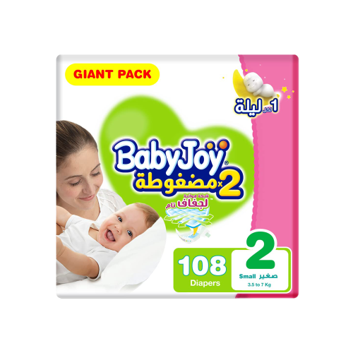 بيبي جوي جاينت رقم 2 عدد 108 قطعة-BABYJOY GIANT NO...