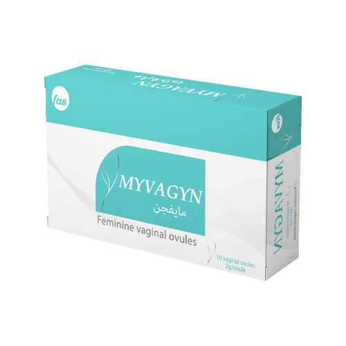 مايفاجين 10 بويضات مهبلية-MYVAGYN 10 VAGINAL OVULE...