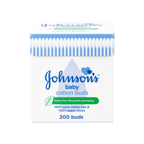 چونسون قطن لتنظيف الأذن 200 حبة-JOHNSON COTTON BUD...