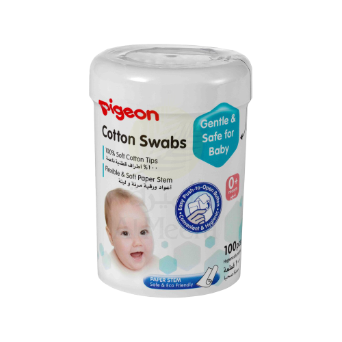 بيجون مناديل قطن 100 قطعة-PIGEON COTTON SWABS 100...