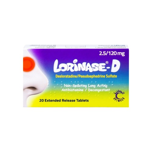 لوريناز دي 2.5/120 مج 20 قرص لنزلات البرد والزكام-...