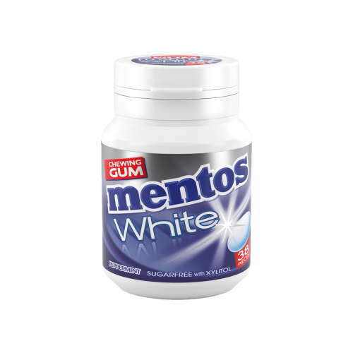 منتوس وايت علك بالنعناع 38 قطعة-MENTOS WHITE GUM P...