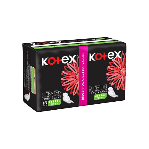 كوتيكس الترا رفيعة سوبر 16 حبة-KOTEX NATURAL ULTRA...