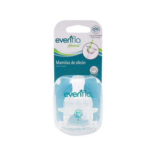 ايفين فلو ادفانس حلمات للرضاعة (+6 شهور)-EVENFLO A...