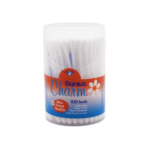 شارم قطن 100 حبة-CHARM COTTON 100 BUDS