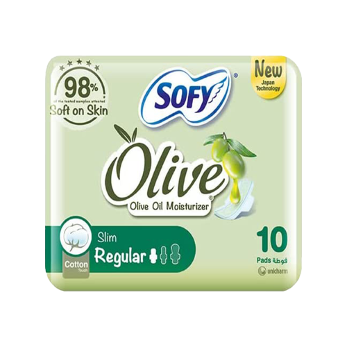 فوط صحية سوفي 10 قطع-SOFY OLIVE REGULAR 10 PADS