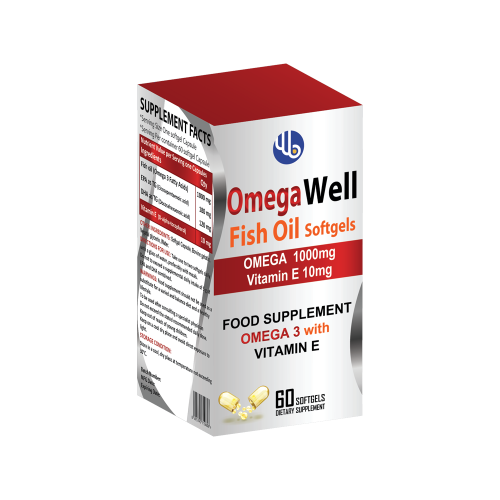 ويل بيوتك أوميجا ويل زيت السمك 60كبسولة-WELLBIOTIC...