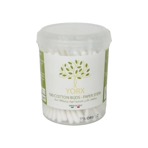 يوركس - قطن أذن - 100 قطعة-YORX COTTON BUDS 100''