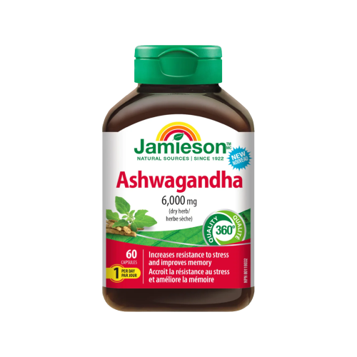 جاميسون اشواجندا 60كبسولة-JAMIESON ASHWAGANDHA 600...