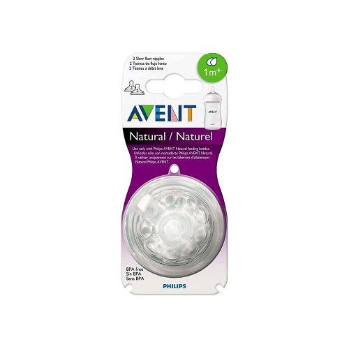 افنت حلمة رضاعة نتشرال +M1 ( 2 حبة )-AVENT NATURAL...
