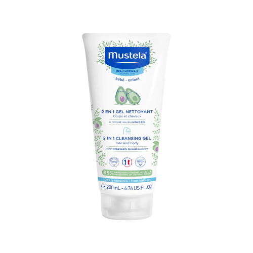 موستيلا 2 في 1 جل منظف 200 مل-MUSTELA 2 IN 1 CLEAN...