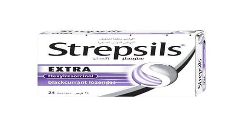 ستريبسيلز اكسترا 24 حبة مطهر للحلق-STREPSILS EXTRA...