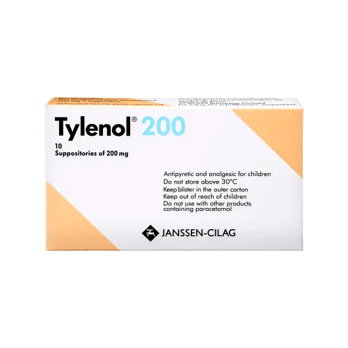 تيلينول 200 مجم تحميلات-TYLENOL SUPP. 200 MG