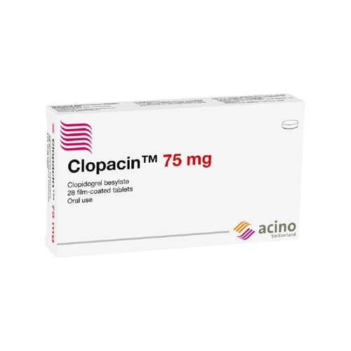 كلوباسين 75 مجم 28 قرص-CLOPACIN 75MG 28TAB