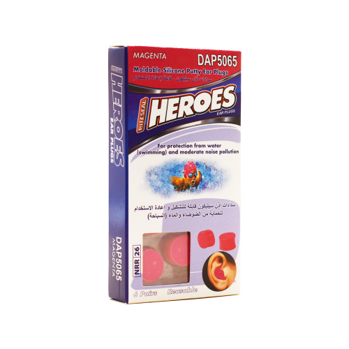 هيروس سدادات الاذن ارجواني - 5065-HEROES EAR PLUGS...