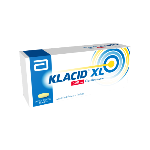 كلاسيد اكس ال 500 مجم 14 قرص-KLACID XL 500 MG 14TA...