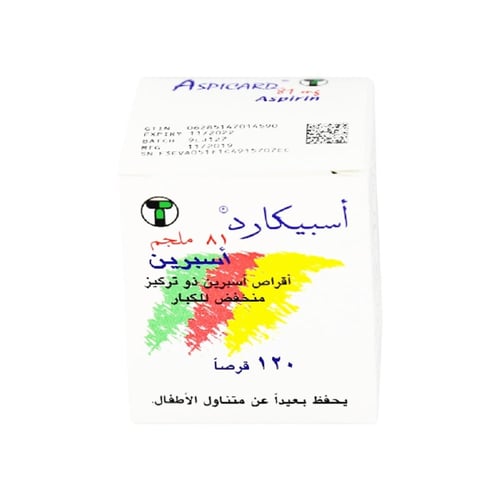 اسبيكارد-81-مجم اقراص-ASPICARD 81 MG TAB