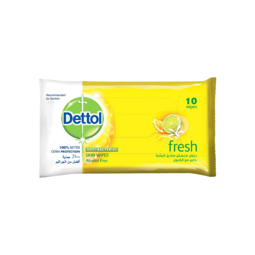 ديتول مناديل 10 حبات -فريش-DETTOL WIPE 10''S (FRES...