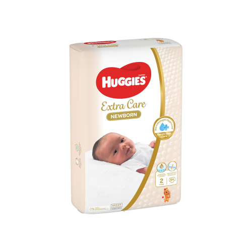 هجيز حفاظات للأطفال رقم 2-64 حبة-HUGGIES EXTRA CAR...