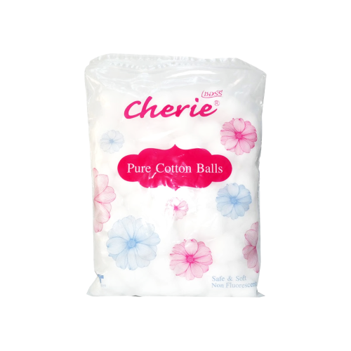 شيري كرات القطن 100 قطعة-CHERIE PURE COTTON BALLS...