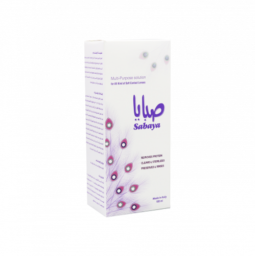 صابايا محلول منظف للعدسات 100 مللي-SABAYA SOLUTION...