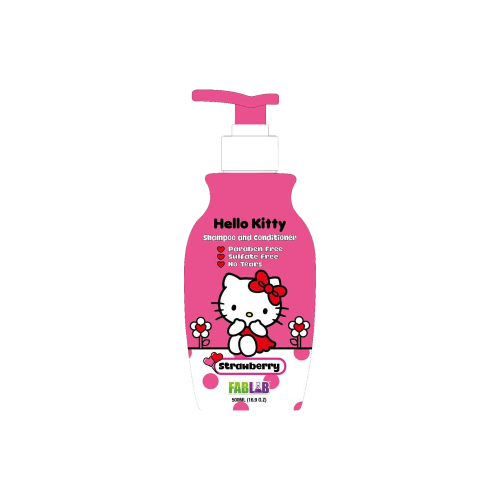 فاب لاب شامبو وبلسم للشعر هالو كيتي - 500 مل-FABLA...