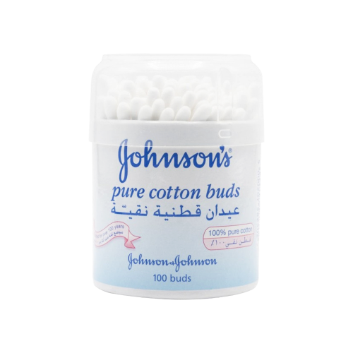 چونسون قطن لتنظيف الأذن 100 حبة-JOHNSON''S COTTON...