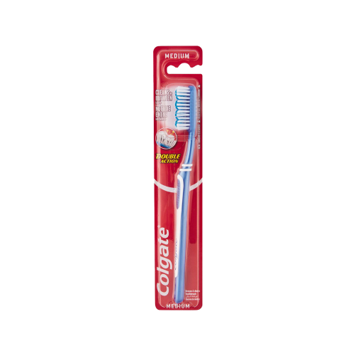 كولجيت دبل اكشن فرشاه أسنان -حج متوسط-COLGATE D/AC...