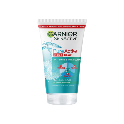 غارنييه بيور 3ف 1 150 مل غسول ومقشر وماسك-GARNIER...