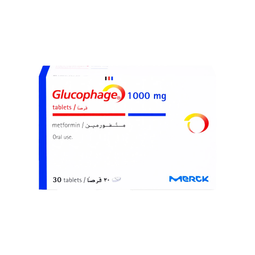 جلوكوفاج 1000 مجم اقراص-GLUCOPHAGE 1000 MG TAB.