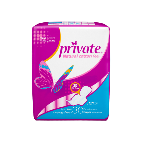برايفت ماكسي سوبر30 فوطة صحية نسائية-PRIVATE MAXI...