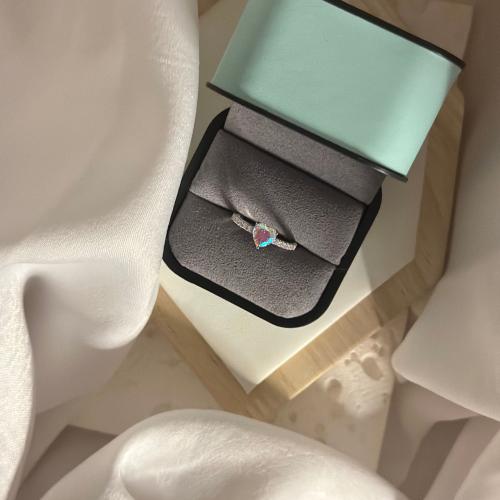 خاتم نسائي مطلي فضه