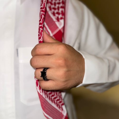 خاتم كرستاله سوداء