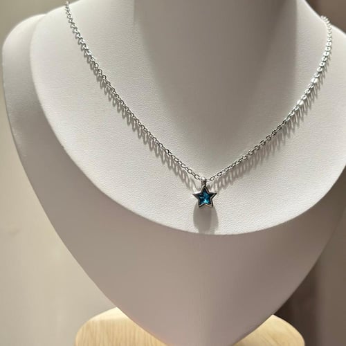 سلسال نجمتي مطلي فضه