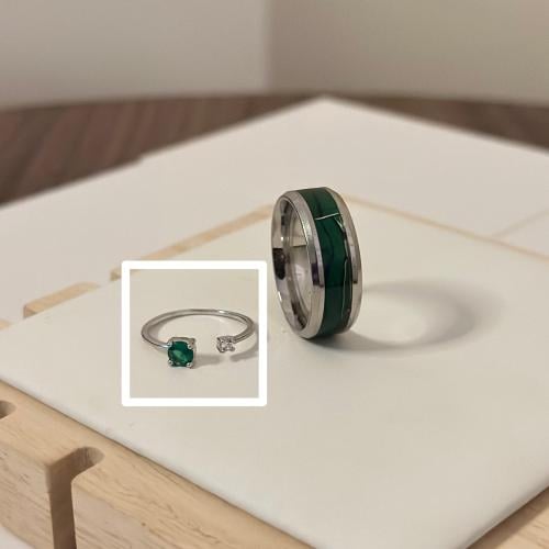 خاتم نسائي مطلي