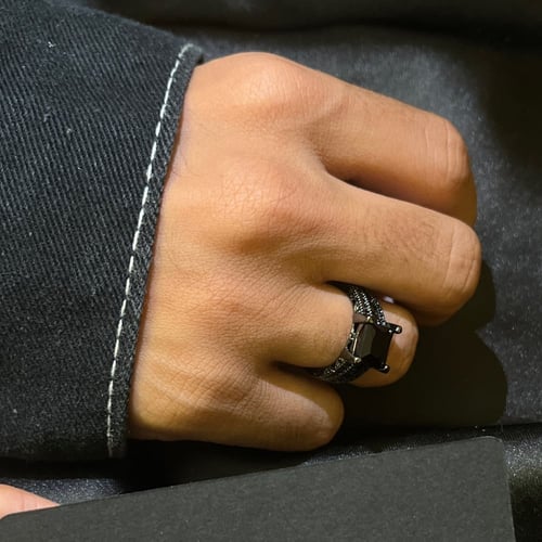 خاتم كرستاله سوداء