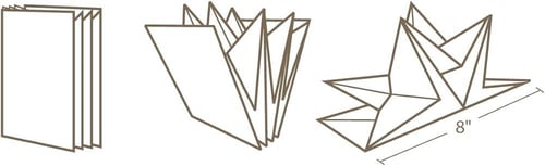 منديل سفرة شكل نجمة حجم كبير وسميك فاخر علبة فيها...